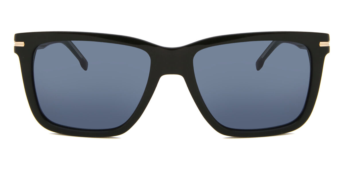 BOSS Boss 1598/S 807/KU, Black frame, Solid Dark Blue lenses