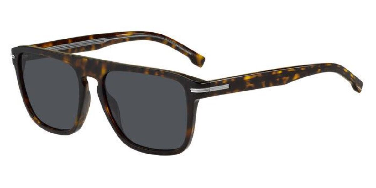 BOSS Boss 1599/S 086/IR, Tortoiseshell frame, Solid Dark Grey lenses