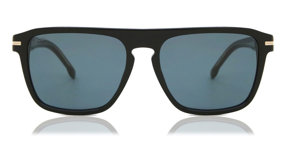 BOSS Boss 1599/S 807/KU, Black frame, Solid Dark Grey lenses