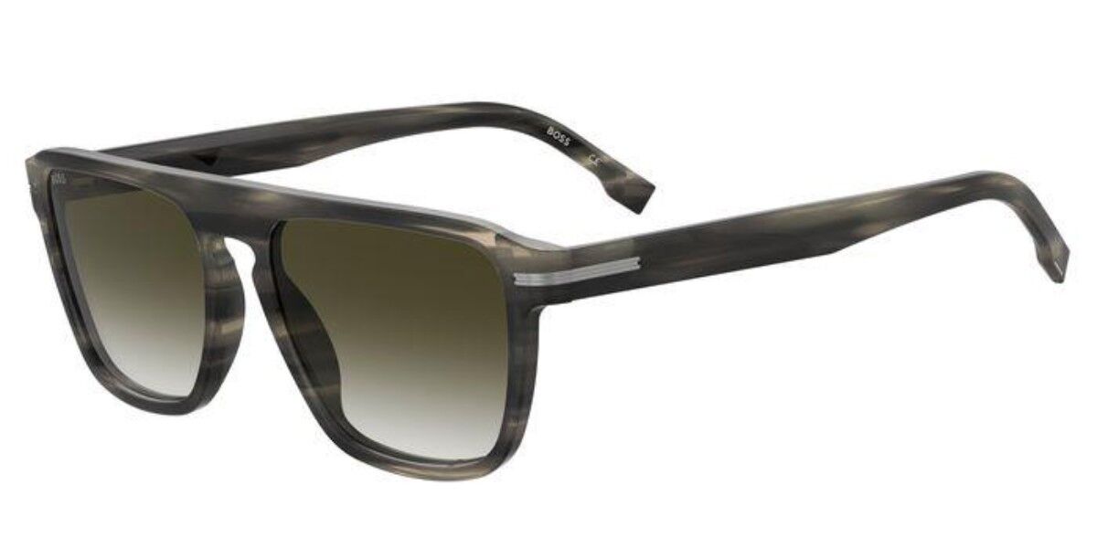 BOSS Boss 1599/S 2W8/9K, Grey frame, Gradient Dark Green lenses