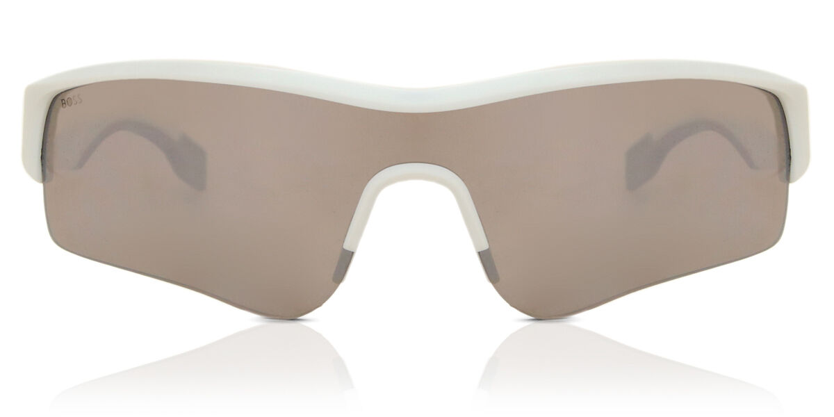 BOSS Boss 1607/S VK6/TI, White frame, Silver Mirror lenses