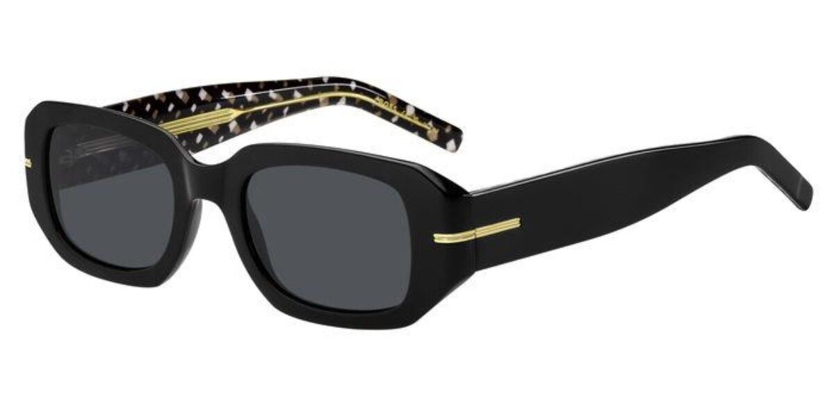 BOSS Boss 1608/S 807/IR, Black frame, Solid Dark Grey lenses