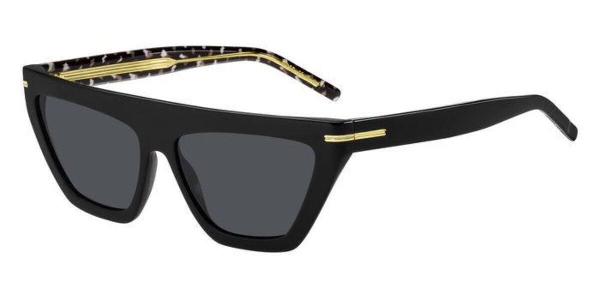BOSS Boss 1609/S 807/IR, Black frame, Solid Dark Grey lenses