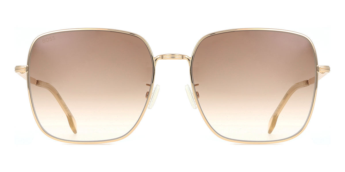 BOSS Boss 1613/F/SK Asian Fit 000/HA, Gold frame, Gradient Dark Brown lenses