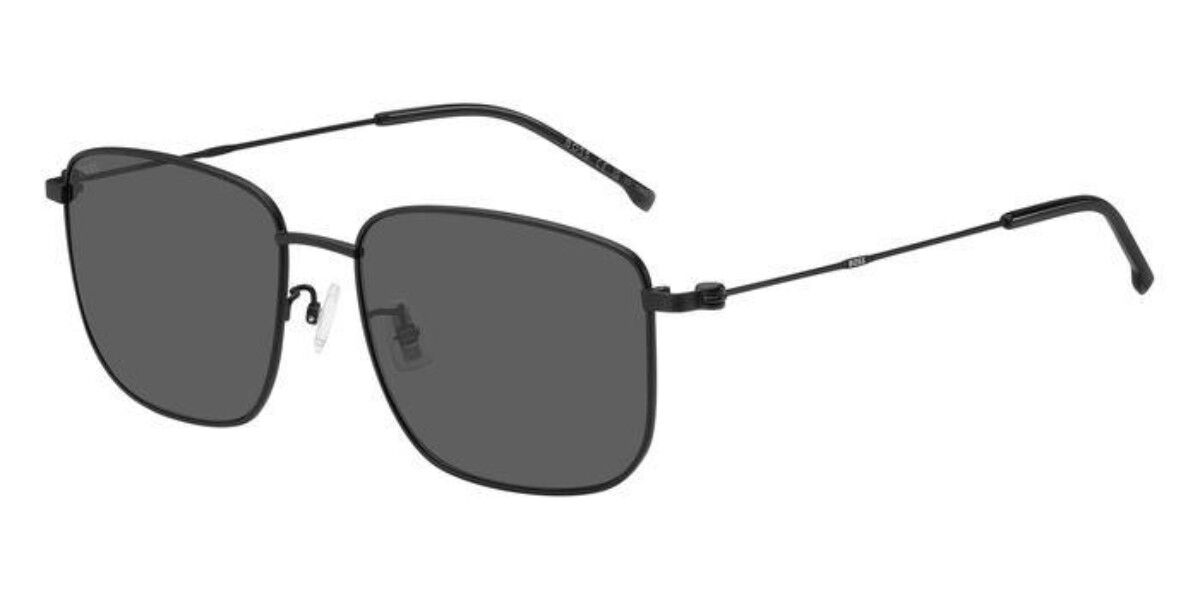 BOSS Boss 1619/F/S Asian Fit 003/IR, Black frame, Solid Dark Grey lenses