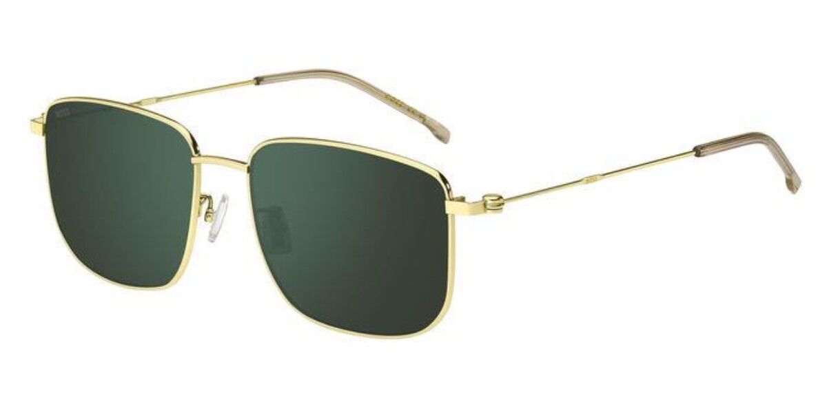 BOSS Boss 1619/F/S Asian Fit J5G/MT, Gold frame, Green Mirror lenses