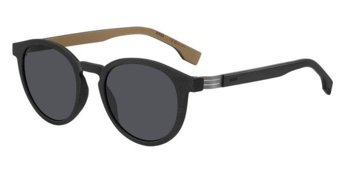 BOSS Boss 1575/S 0WM/IR, Black frame, Solid Dark Grey lenses