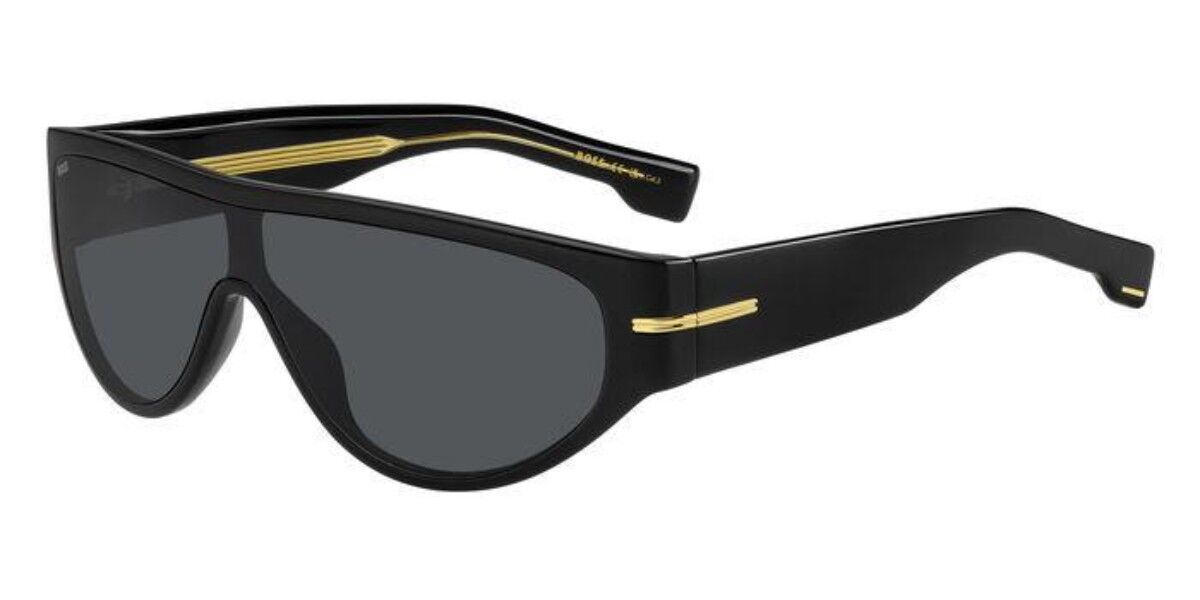 BOSS Boss 1623/S 807/IR, Black frame, Solid Dark Grey lenses