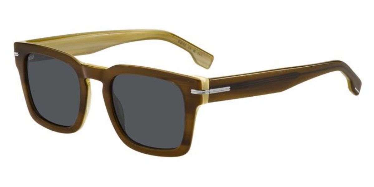 BOSS Boss 1625/S QGX/IR, Brown frame, Solid Dark Grey lenses
