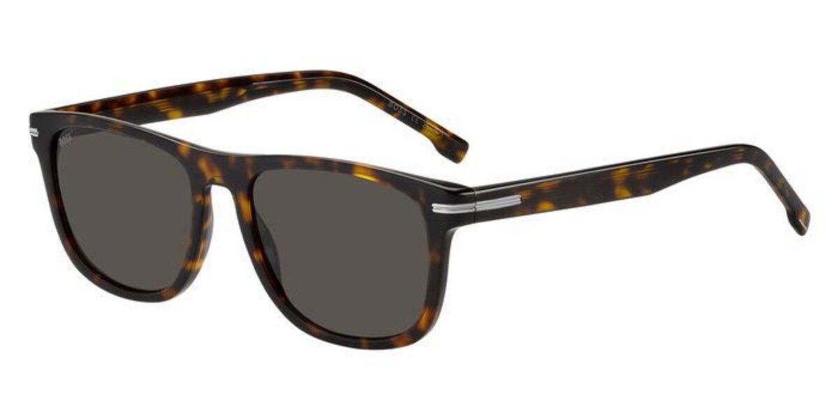 BOSS Boss 1626/S 086/IR, Tortoiseshell frame, Solid Dark Grey lenses