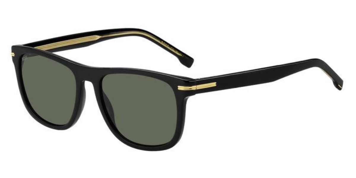 BOSS Boss 1626/S 807/QT, Black frame, Solid Grey Green lenses