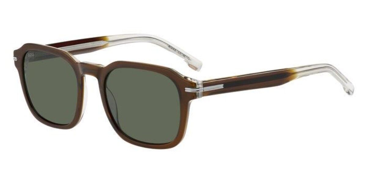 BOSS Boss 1627/S 09Q/QT, Brown frame, Solid Grey Green lenses