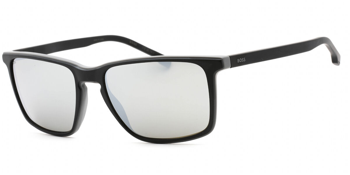 BOSS Boss 1556/O/S O6WT4, Black frame, Silver Mirror lenses