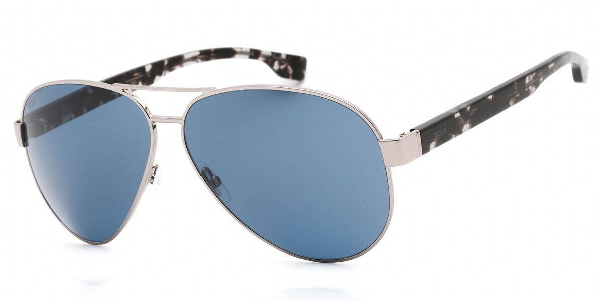 BOSS Boss 1560/O/S 6LB/KU, Silver frame, Blue lenses