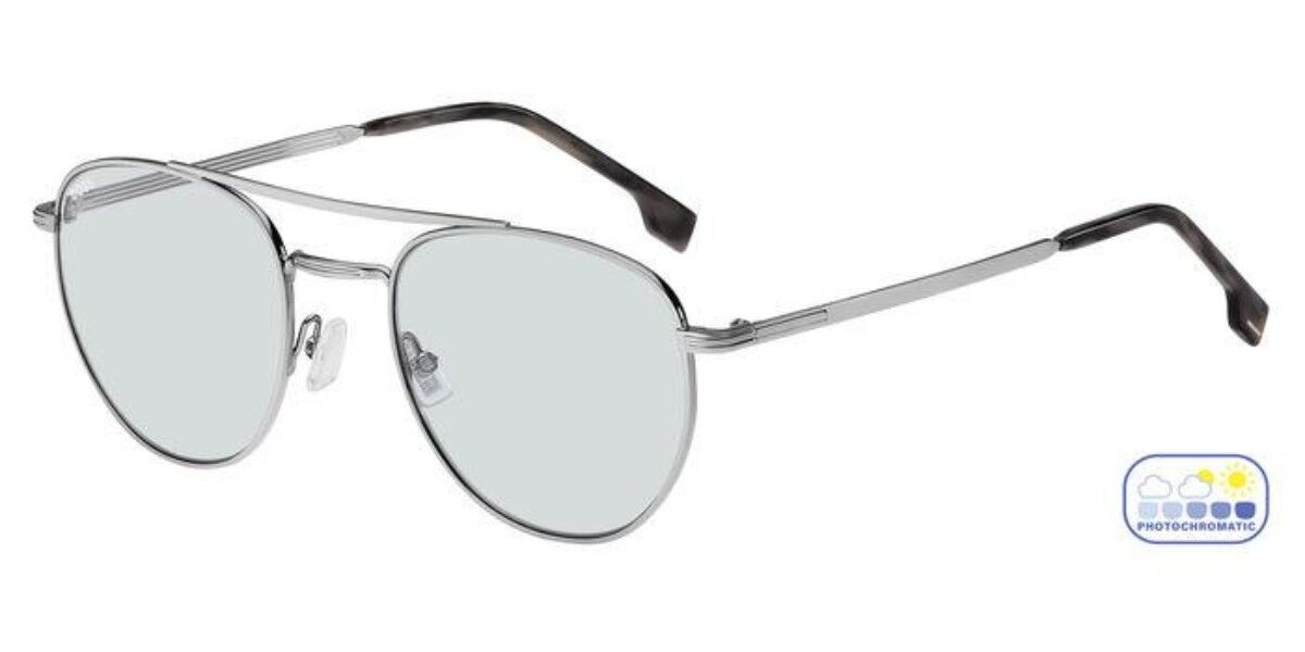BOSS Boss 1631/S 6LB/KI, Silver frame, Light Grey Photochromic lenses