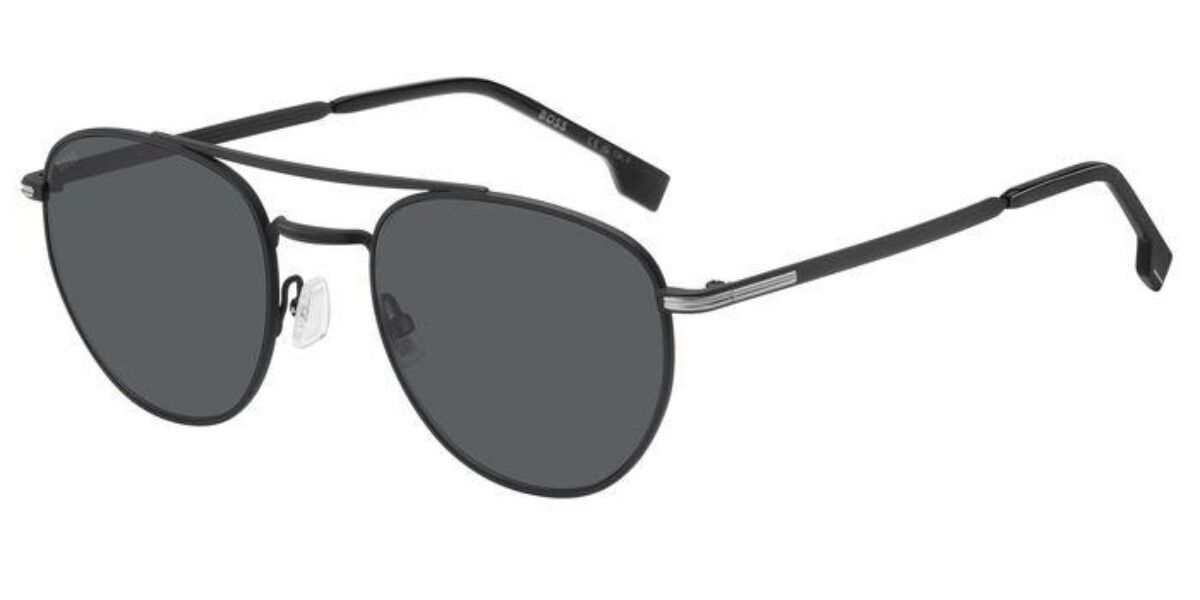 BOSS Boss 1631/S 003/IR, Black frame, Solid Dark Grey lenses
