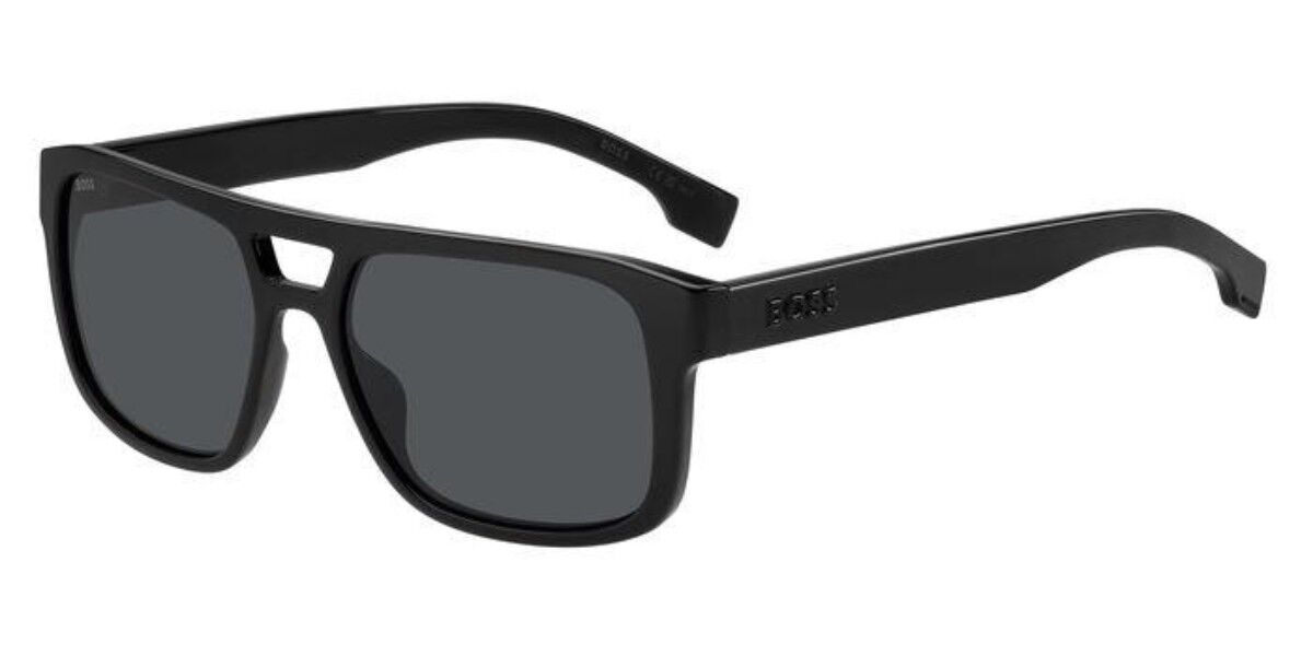 BOSS Boss 1648/S 807/IR, Black frame, Solid Dark Grey lenses
