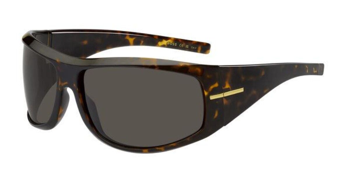 BOSS Boss 1653/S 086/IR, Tortoiseshell frame, Solid Dark Grey lenses