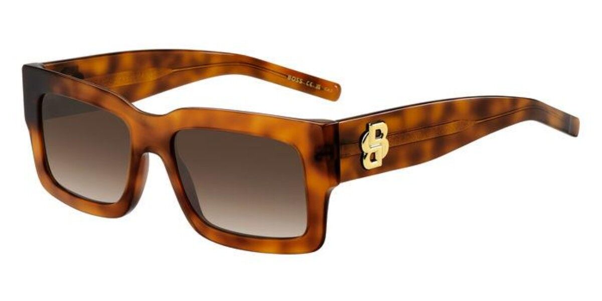 BOSS Boss 1654/S 086/HA, Tortoiseshell frame, Gradient Dark Brown lenses