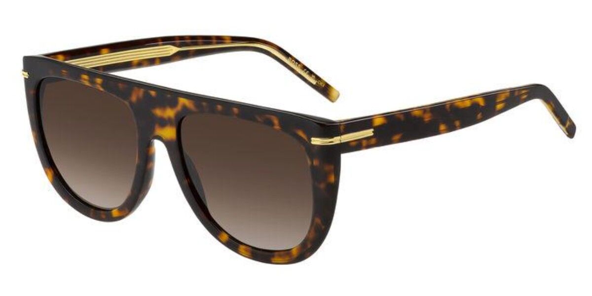 BOSS Boss 1655/S 086/HA, Tortoiseshell frame, Gradient Dark Brown lenses
