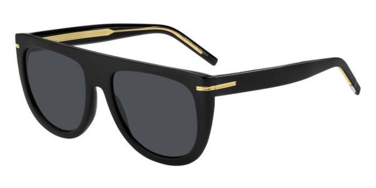 BOSS Boss 1655/S 807/IR, Black frame, Solid Dark Grey lenses