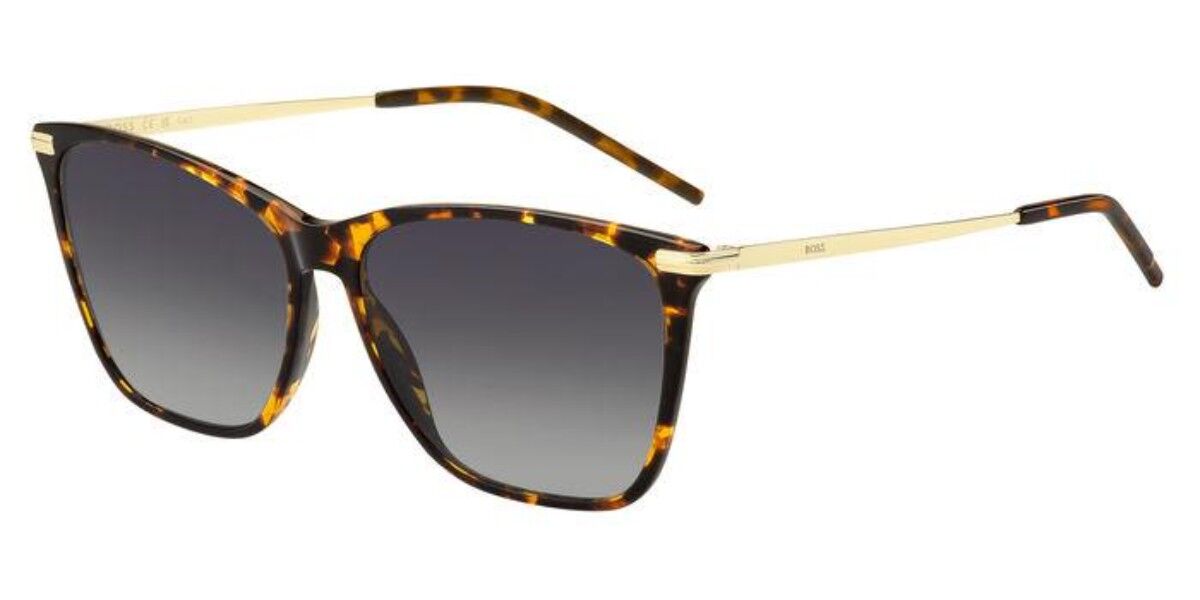 BOSS Boss 1661/S 2IK/9O, Tortoiseshell frame, Gradient Dark Grey lenses