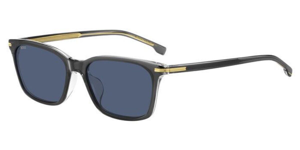 BOSS Boss 1669/F/SK Asian Fit KB7/KU, Grey frame, Solid Dark Blue lenses
