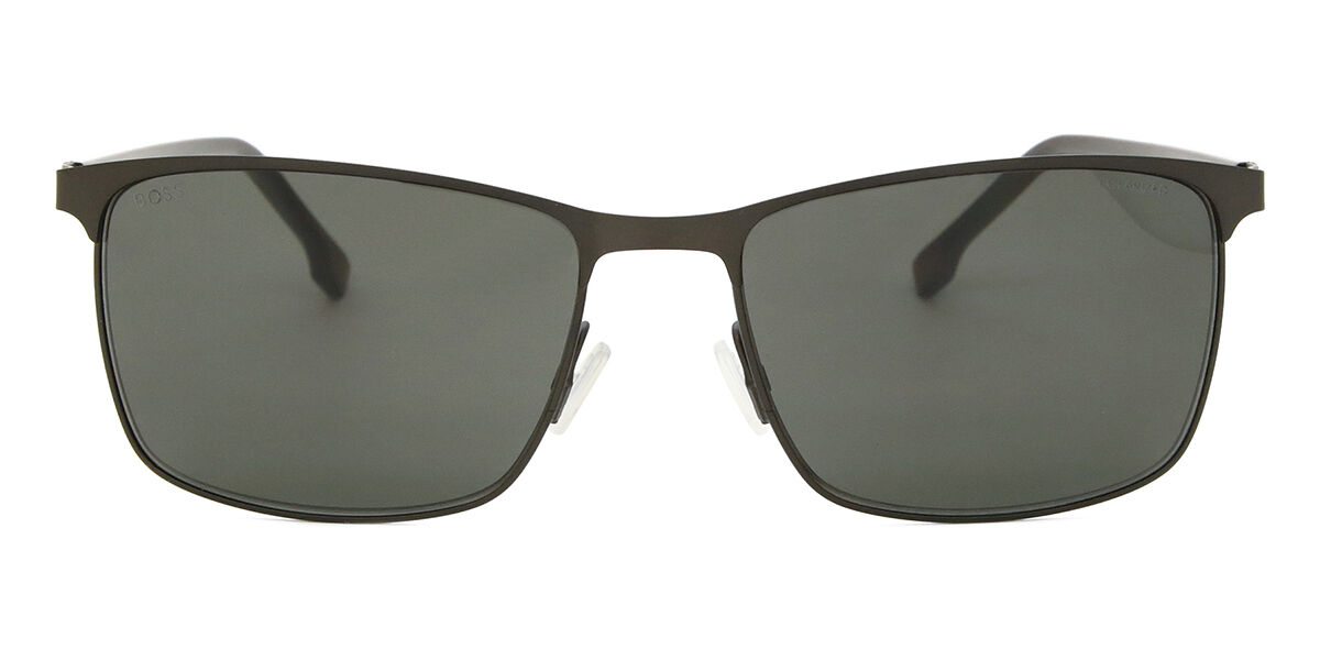 BOSS Boss 1635/S Polarized SVK/M9, Silver frame, Solid Dark Grey lenses