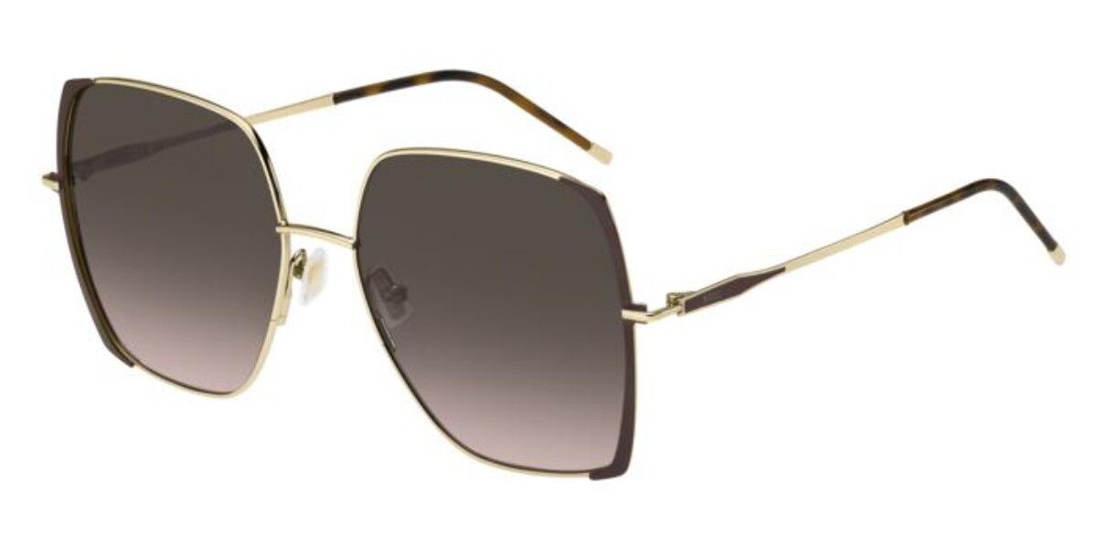 BOSS 1707/S 01Q/HA, Gold frame, Gradient Dark Brown lenses