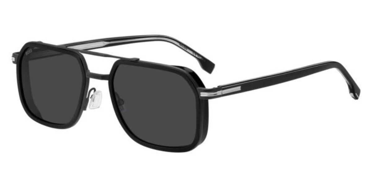 BOSS 1724/S 807/IR, Black frame, Solid Dark Grey lenses
