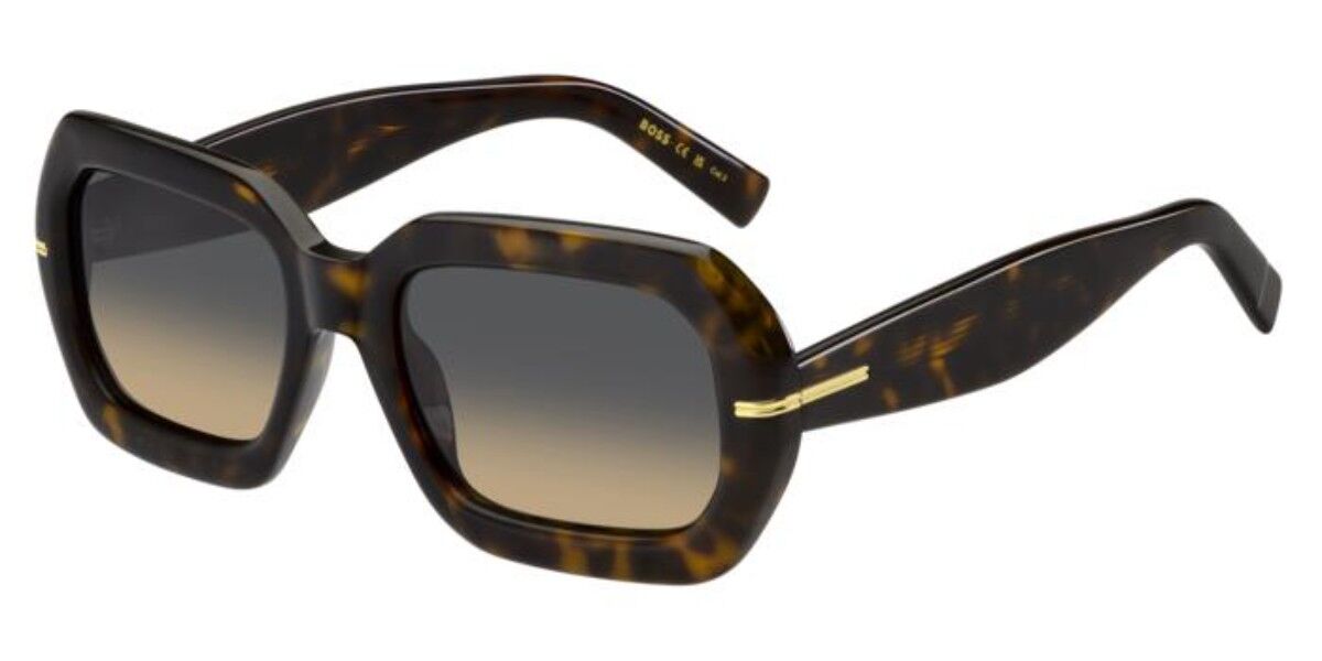 BOSS 1732/G/S Asian Fit 086/PR, Tortoiseshell frame, Double Gradient Grey Brown lenses