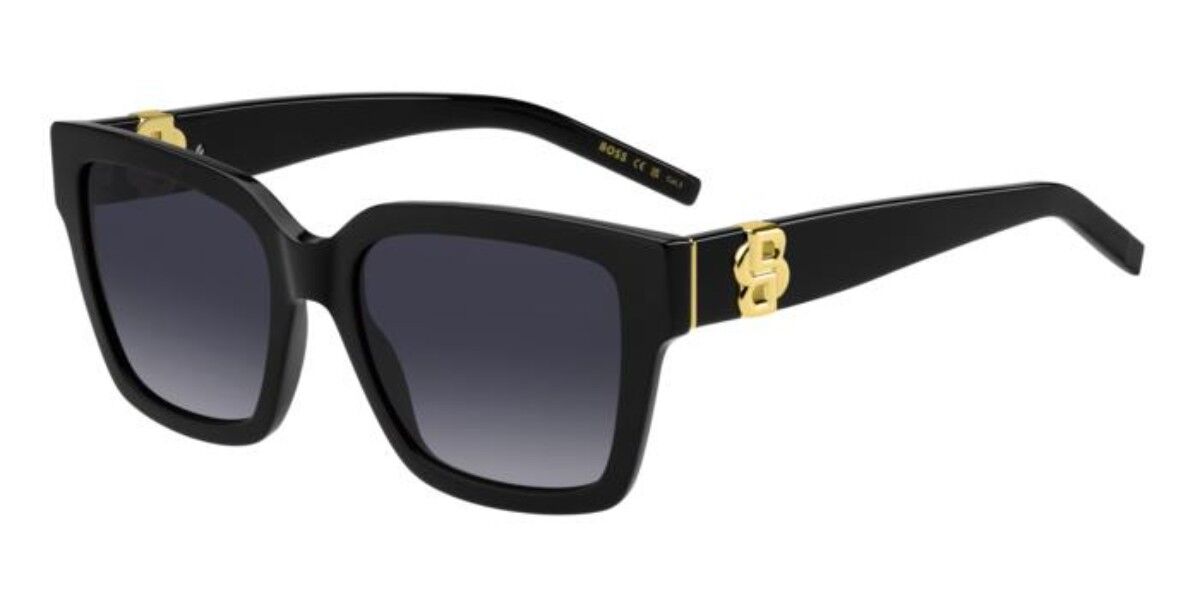 BOSS 1744/S 807/9O, Black frame, Gradient Dark Grey lenses