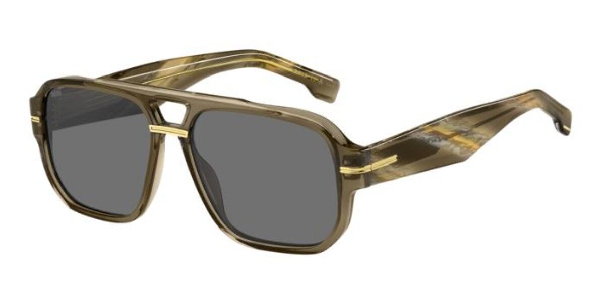 BOSS 1718/S 09Q/2K, Brown frame, Dark Grey lenses