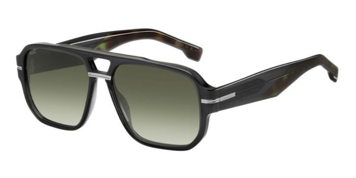 BOSS 1718/S KB7/8Z, Grey frame, Gradient Dark Green lenses