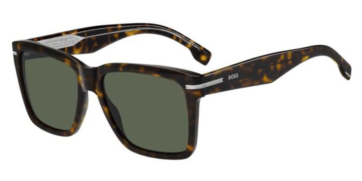 BOSS 1745/S 086/O7, Tortoiseshell frame, Dark Green lenses