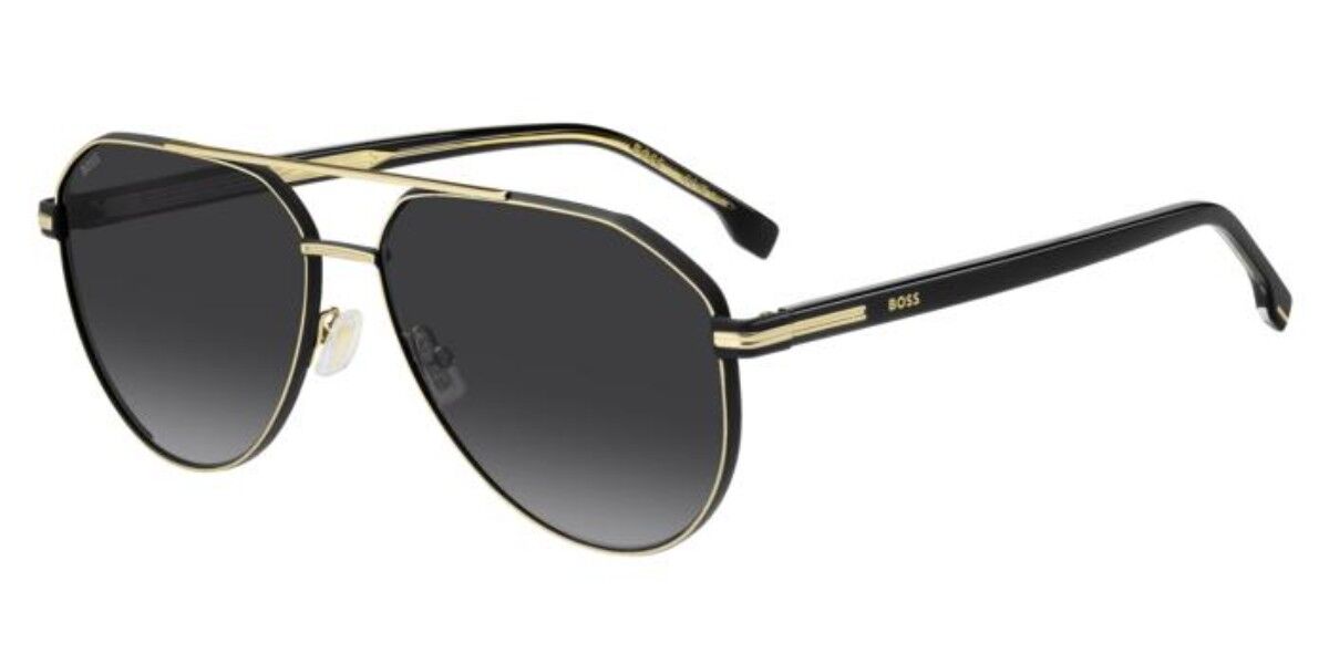 BOSS 1747/S RHL/9O, Gold frame, Gradient Dark Grey lenses