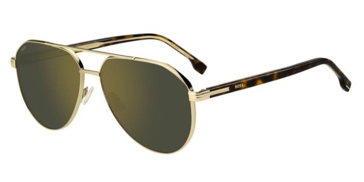 BOSS 1747/S J5G/CW, Gold frame, Green Gold Mirror lenses