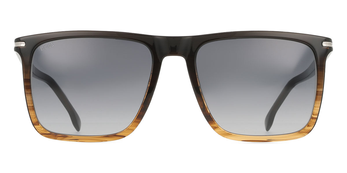 BOSS 1750/G/S Asian Fit NNG/9O, Brown frame, Gradient Dark Grey lenses