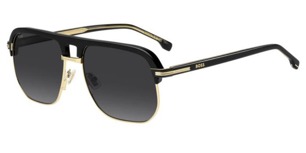 BOSS 1752/S 2M2/9O, Gold frame, Gradient Dark Grey lenses