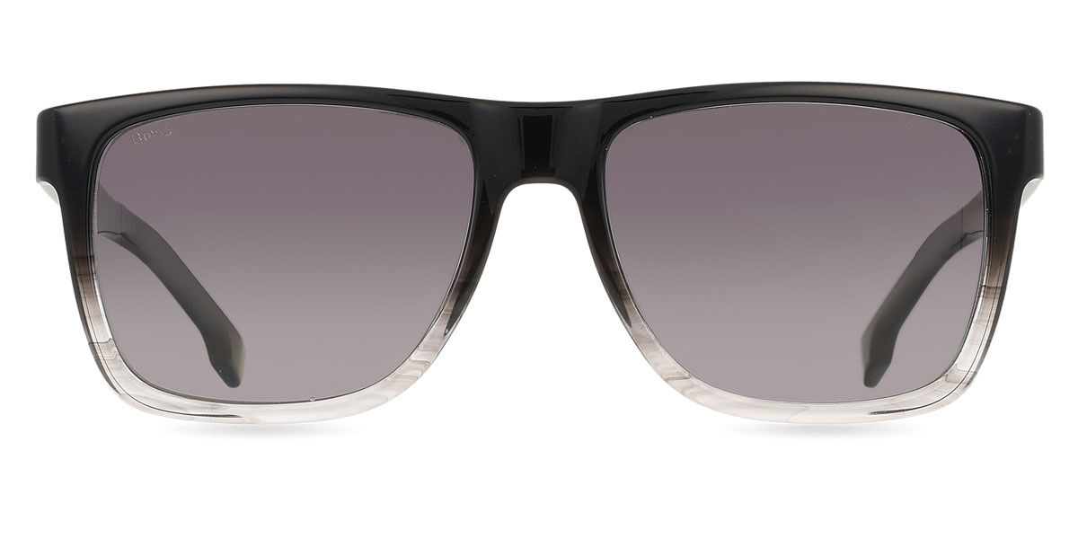 BOSS 1759/G/S Asian Fit Polarized EDM/WJ, Black frame, Gradient Dark Grey lenses