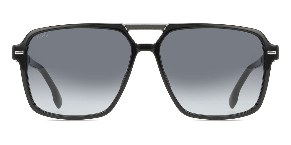 BOSS 1766/S 807/9O, Black frame, Gradient Dark Grey lenses
