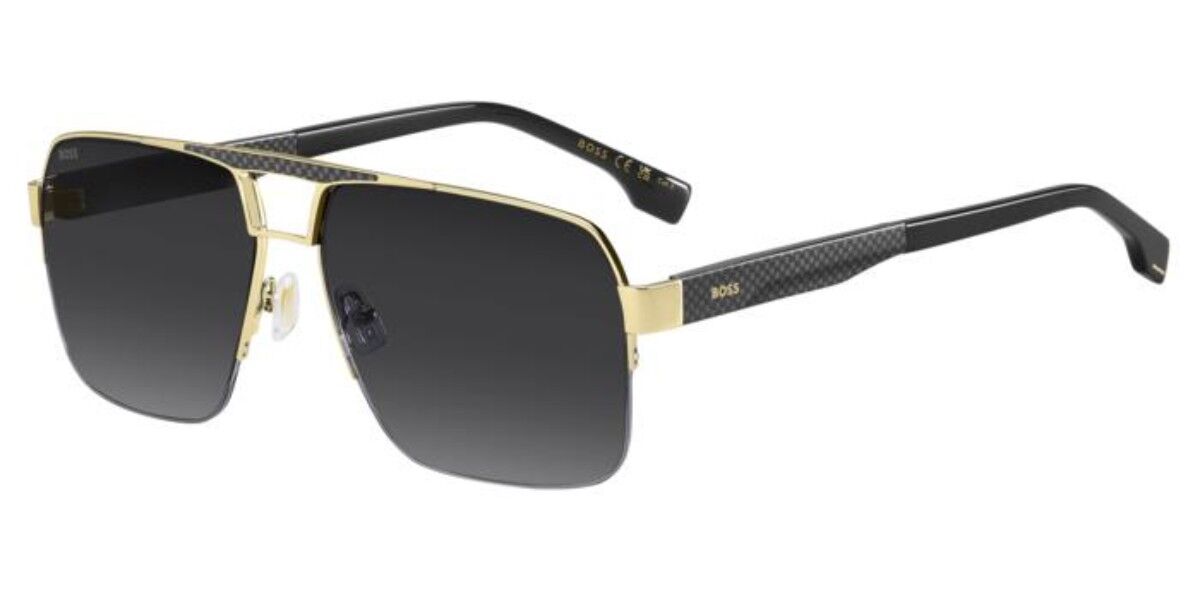 BOSS 1767/S J5G/9O, Gold frame, Gradient Dark Grey lenses