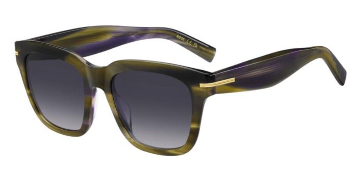 BOSS 1778/G/S Asian Fit S10/DG, Brown frame, Double Gradient Grey lenses