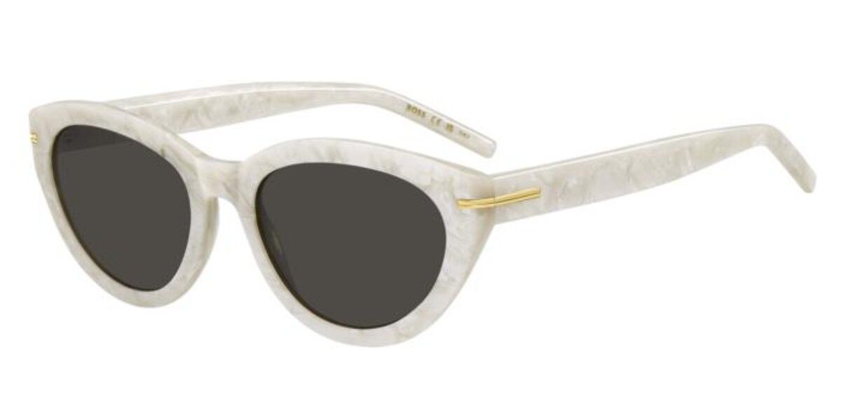 BOSS 1779/S 7AP/IR, White frame, Solid Dark Grey lenses