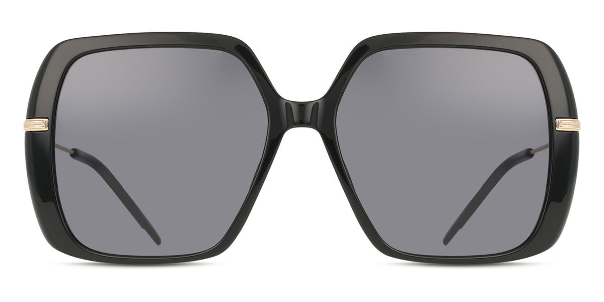 BOSS 1782/S 2M2/IR, Black frame, Solid Dark Grey lenses