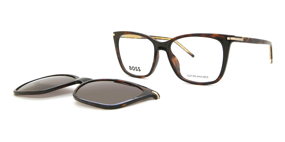 BOSS 1787/G/C with Clip-On Asian Fit 086/LA, Tortoiseshell frame