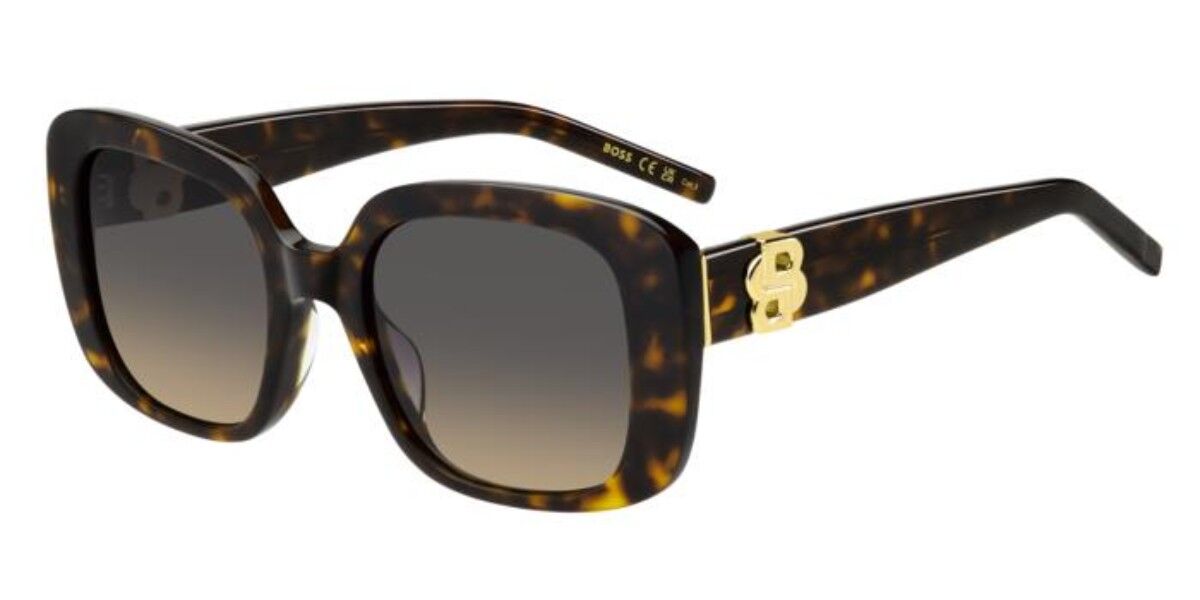 BOSS 1791/G/S Asian Fit 086/PR, Tortoiseshell frame, Double Gradient Grey Brown lenses