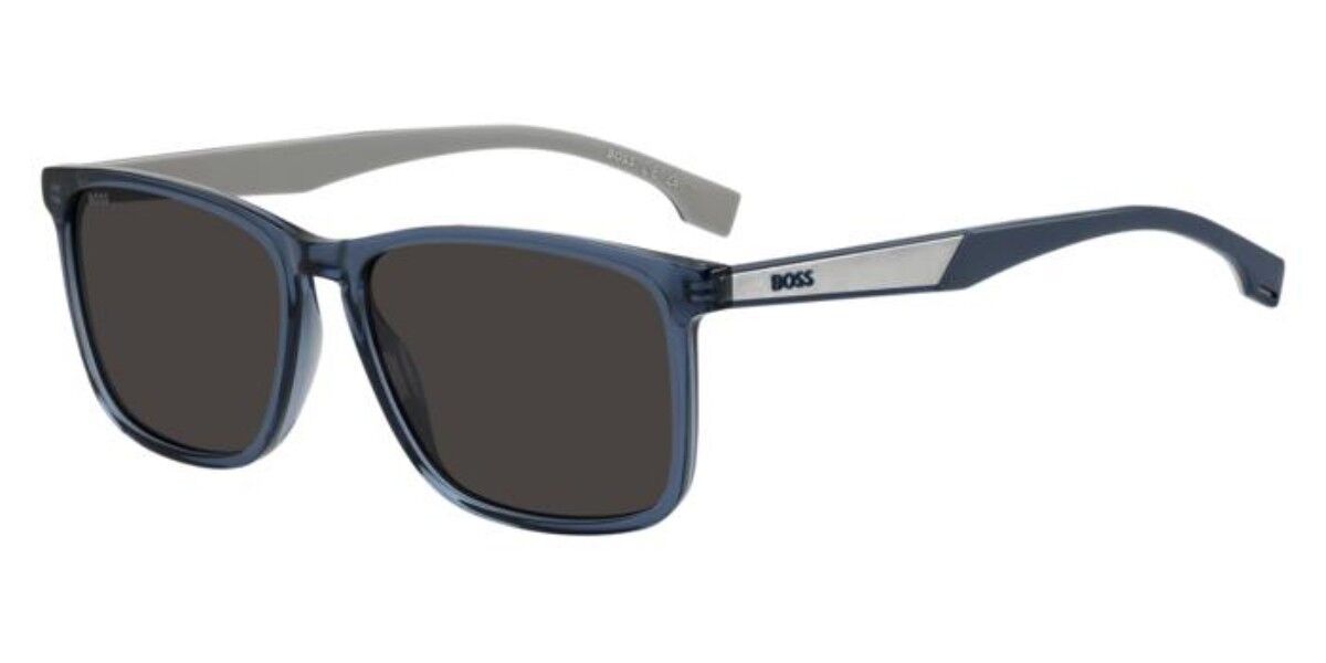 BOSS 1825/S PJP/IR, Blue frame, Solid Dark Grey lenses