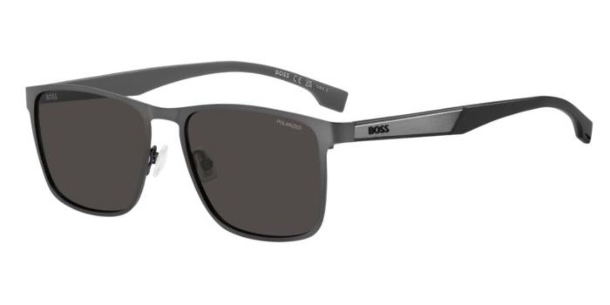 BOSS 1826/S Polarized SVK/M9, Gunmetal frame, Solid Dark Grey lenses