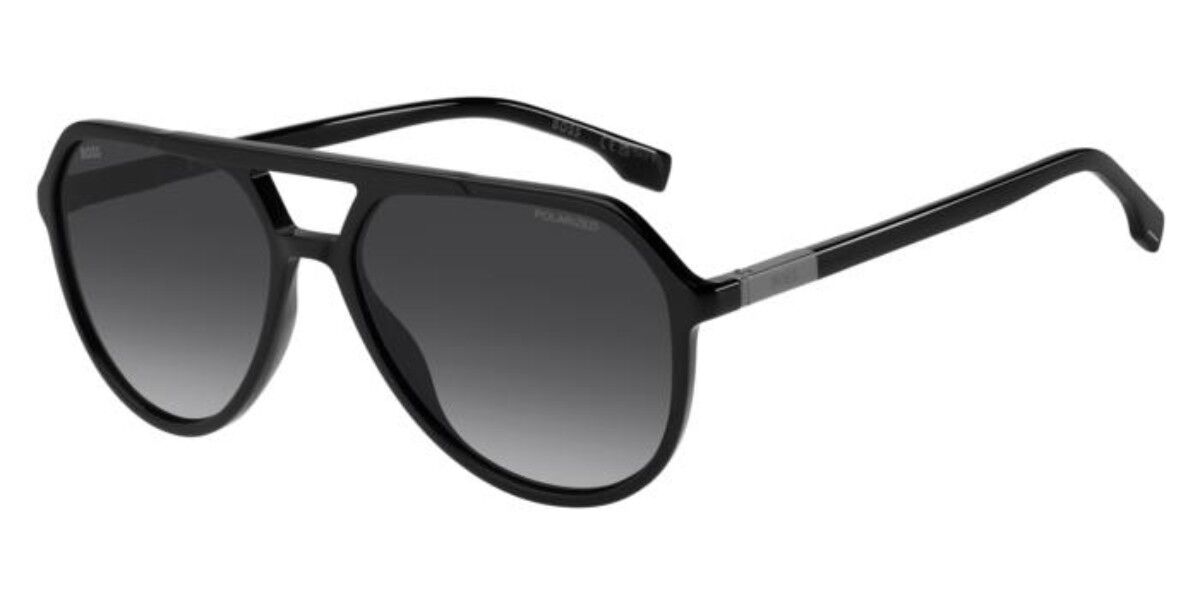 BOSS 1831/S Polarized 807/WJ, Black frame, Gradient Grey lenses